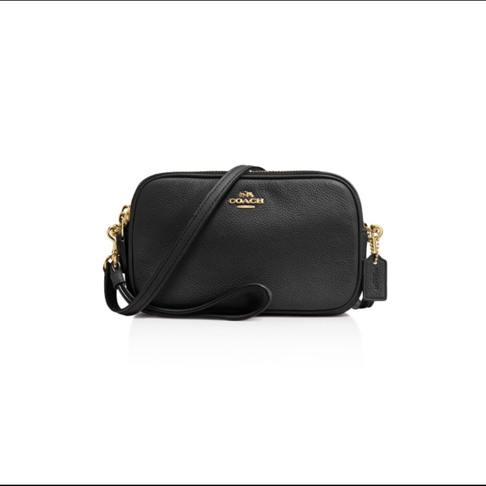 COACH Crossbody Clutch In Pebble Leather